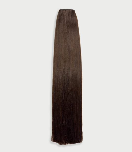 Unsichtbare Longtape Extensions in dunkelbraun - 45cm