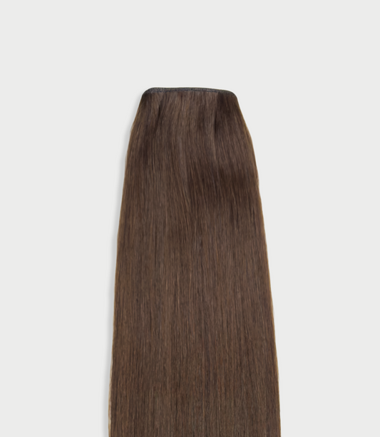 Unsichtbare Longtape Extensions in dunkelbraun - 45cm